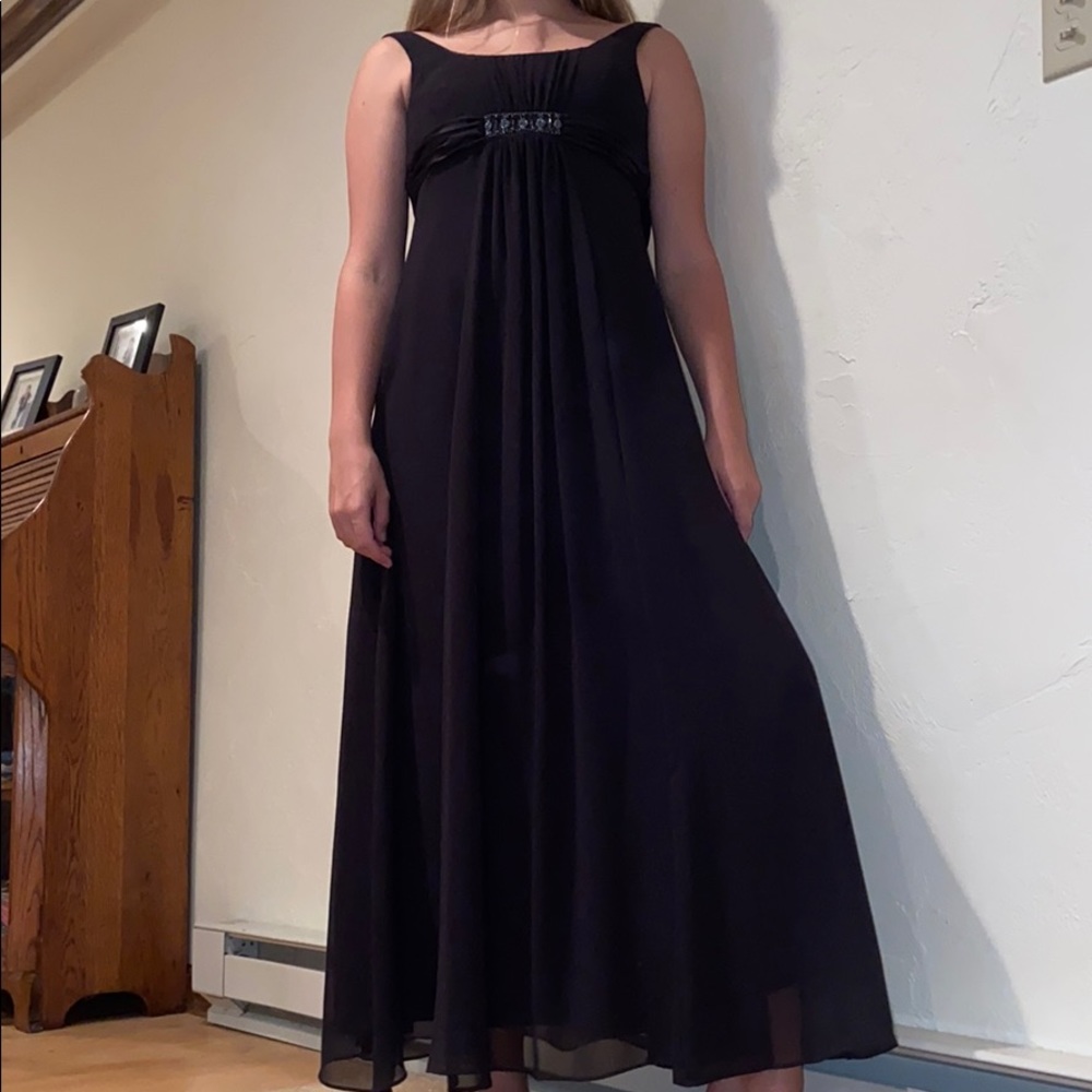 Maxi black formal dress